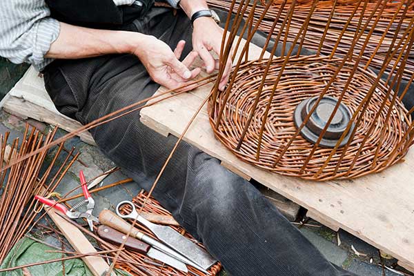 crafting with wicker at norton priory