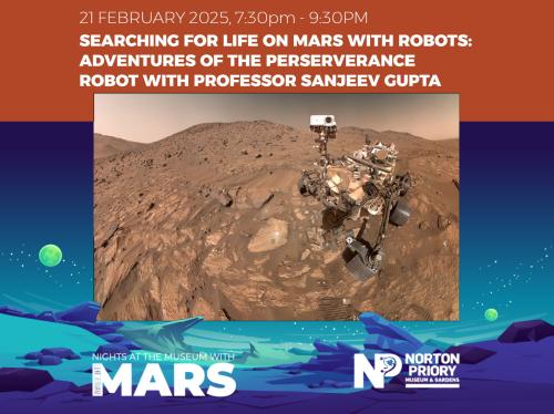 Searching for life on Mars with robots: Adventures of the Perseverance rover with Professor Sanjeev Gupta. 